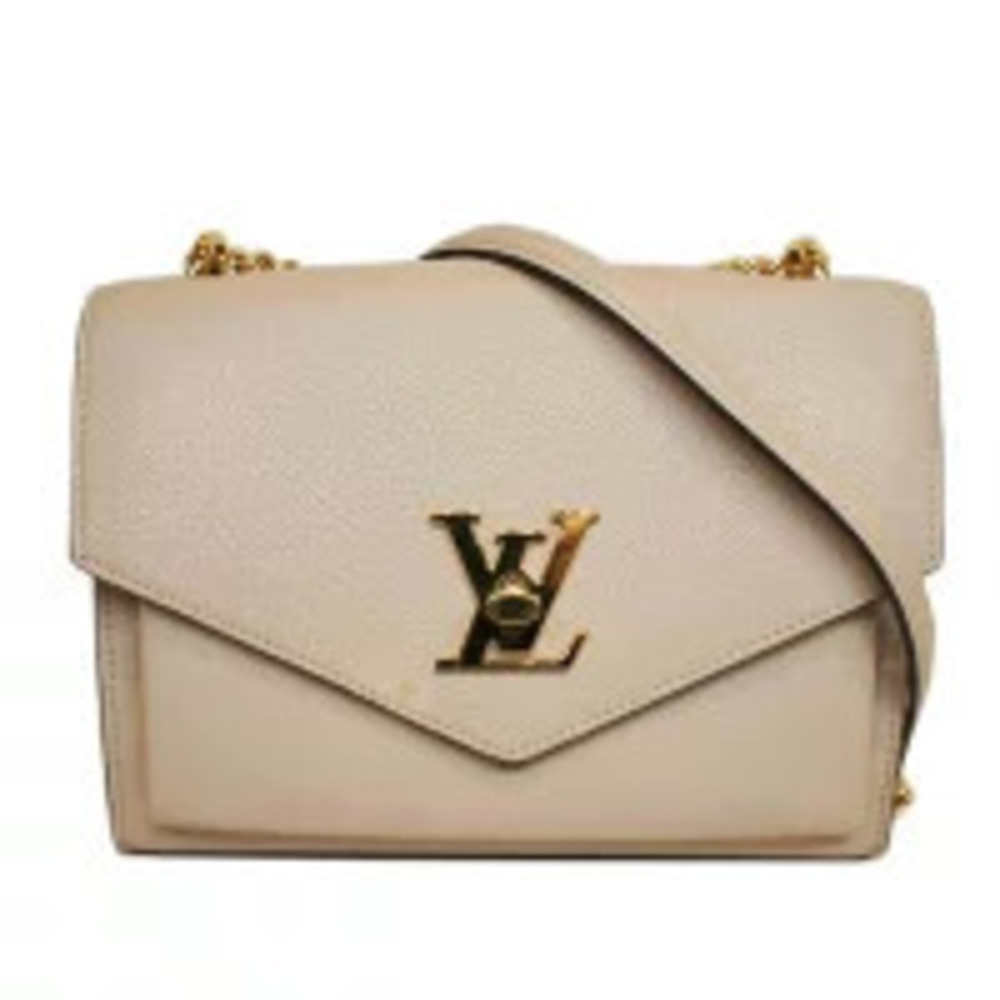 LOUIS VUITTON My Lockme Chain Leather Shoulder Bag AB